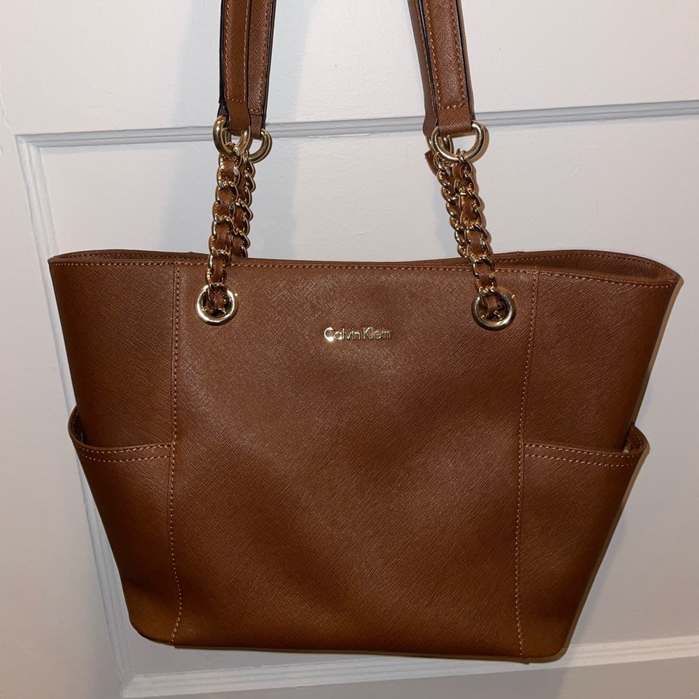 Brown Calvin Klein Shoulder Bag